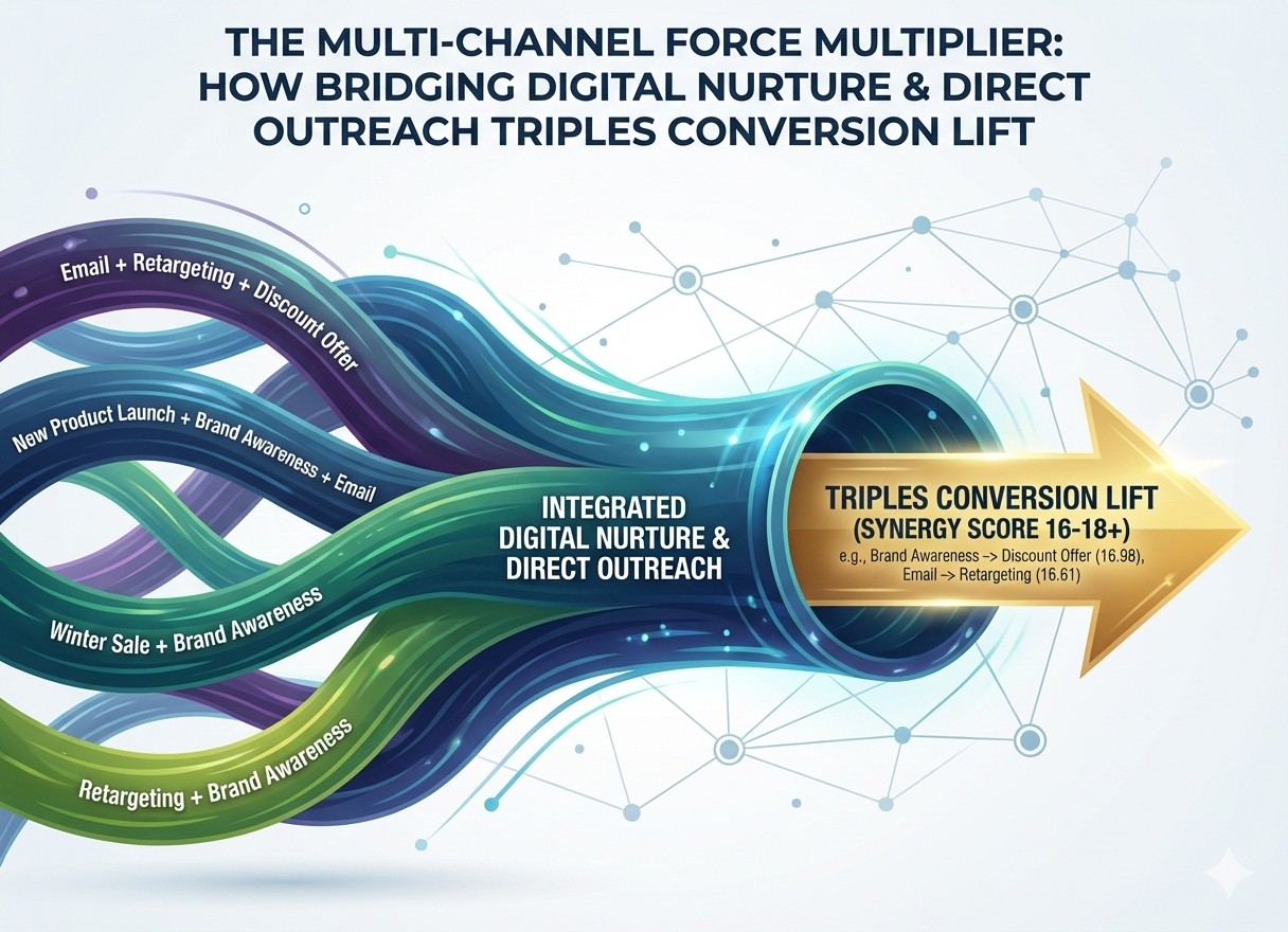 The Multi-Channel Force Multiplier: How Bridging Digital Nurture and Direct Outreach Triples Conversion Lift.